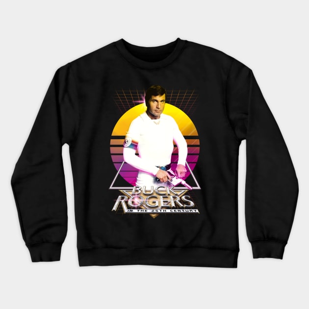 buck rogers earth defender Crewneck Sweatshirt by cezzaneartist